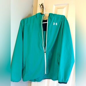 Under Armour girls windbreaker with hood